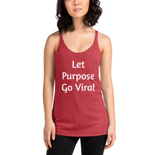 Load image into Gallery viewer, "Let Purpose Go Viral" Women's Colored Form-Fitting Tank