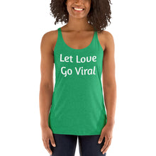 Load image into Gallery viewer, "Let Love Go Viral" Women's Colored, Form-Fitting Tank