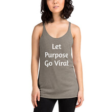 Load image into Gallery viewer, "Let Purpose Go Viral" Women's Colored Form-Fitting Tank