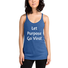 Load image into Gallery viewer, "Let Purpose Go Viral" Women's Colored Form-Fitting Tank