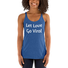Load image into Gallery viewer, "Let Love Go Viral" Women's Colored, Form-Fitting Tank