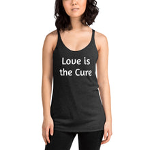 Load image into Gallery viewer, "Love is the Cure" Women's Colored Form-Fitting Tank