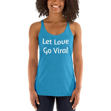 Load image into Gallery viewer, "Let Love Go Viral" Women's Colored, Form-Fitting Tank