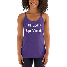 Load image into Gallery viewer, "Let Love Go Viral" Women's Colored, Form-Fitting Tank