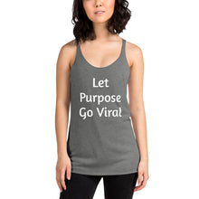 Load image into Gallery viewer, "Let Purpose Go Viral" Women's Colored Form-Fitting Tank