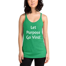 Load image into Gallery viewer, "Let Purpose Go Viral" Women's Colored Form-Fitting Tank