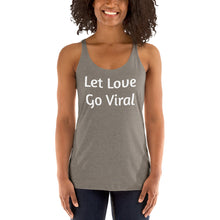 Load image into Gallery viewer, "Let Love Go Viral" Women's Colored, Form-Fitting Tank