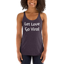 Load image into Gallery viewer, "Let Love Go Viral" Women's Colored, Form-Fitting Tank