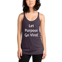 Load image into Gallery viewer, "Let Purpose Go Viral" Women's Colored Form-Fitting Tank