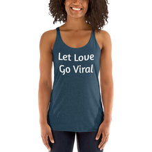 Load image into Gallery viewer, "Let Love Go Viral" Women's Colored, Form-Fitting Tank