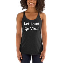 Load image into Gallery viewer, "Let Love Go Viral" Women's Colored, Form-Fitting Tank