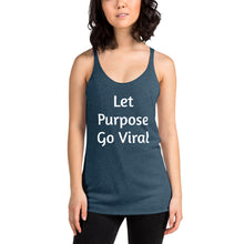 Load image into Gallery viewer, "Let Purpose Go Viral" Women's Colored Form-Fitting Tank