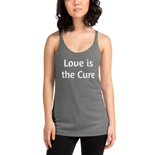 Load image into Gallery viewer, "Love is the Cure" Women's Colored Form-Fitting Tank