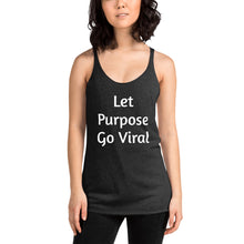 Load image into Gallery viewer, "Let Purpose Go Viral" Women's Colored Form-Fitting Tank