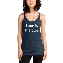Load image into Gallery viewer, "Love is the Cure" Women's Colored Form-Fitting Tank
