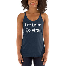 Load image into Gallery viewer, "Let Love Go Viral" Women's Colored, Form-Fitting Tank