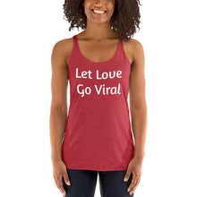 Load image into Gallery viewer, "Let Love Go Viral" Women's Colored, Form-Fitting Tank