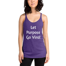 Load image into Gallery viewer, "Let Purpose Go Viral" Women's Colored Form-Fitting Tank