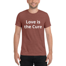 Load image into Gallery viewer, &quot;Love is the Cure&quot; Men&#39;s Colored T-Shirt
