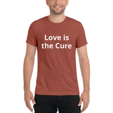 Load image into Gallery viewer, &quot;Love is the Cure&quot; Men&#39;s Colored T-Shirt
