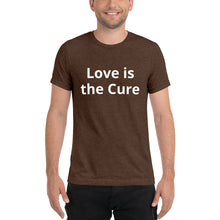 Load image into Gallery viewer, &quot;Love is the Cure&quot; Men&#39;s Colored T-Shirt
