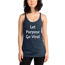Load image into Gallery viewer, &quot;Let Purpose Go Viral&quot; Women&#39;s Colored Form-Fitting Tank
